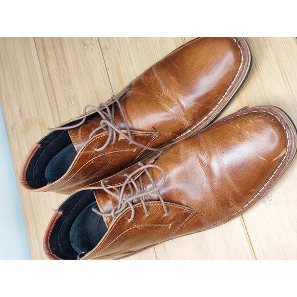 Stylish Steve Madden Brown Leather Boots - Picture 6 of 7